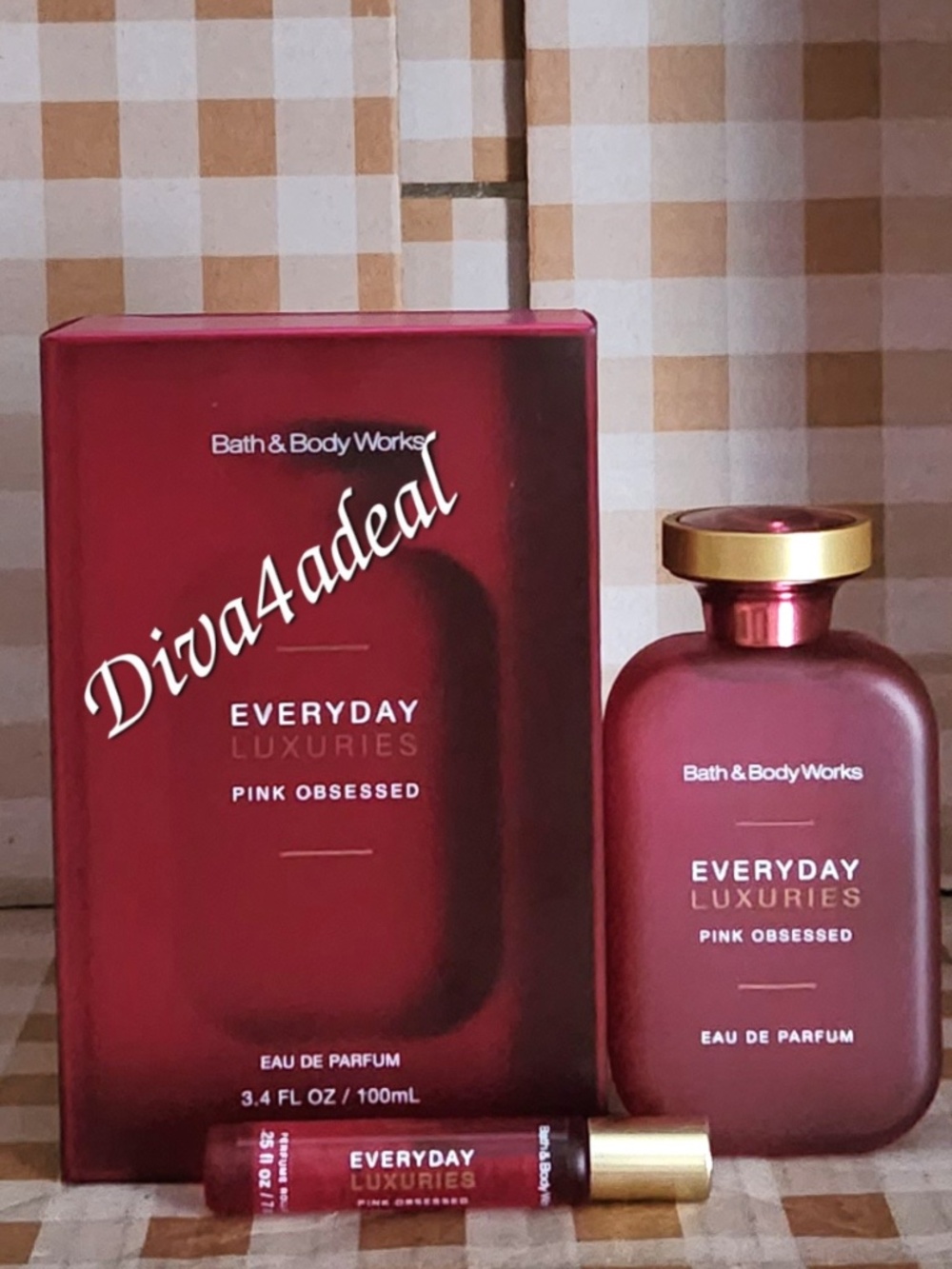 Bath & Body Works Everyday Luxuries PINK OBSESSED 1.7 Fl OZ EDP & 2PC Rollerball